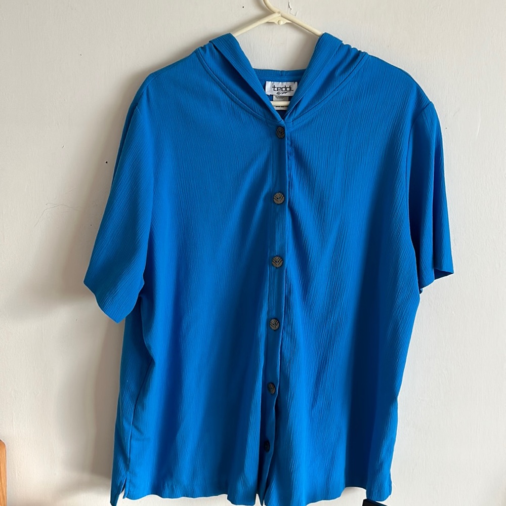 Teddi hooded beach coverup